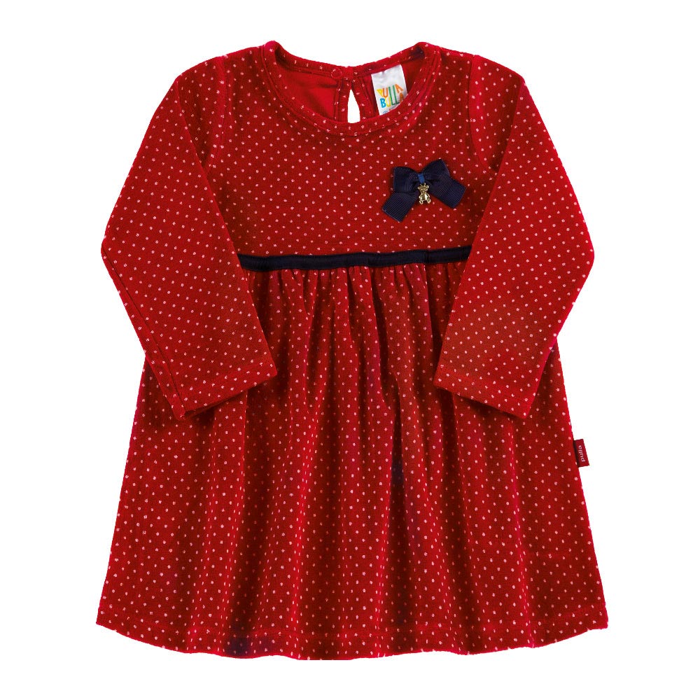 vestido vermelho para bebe