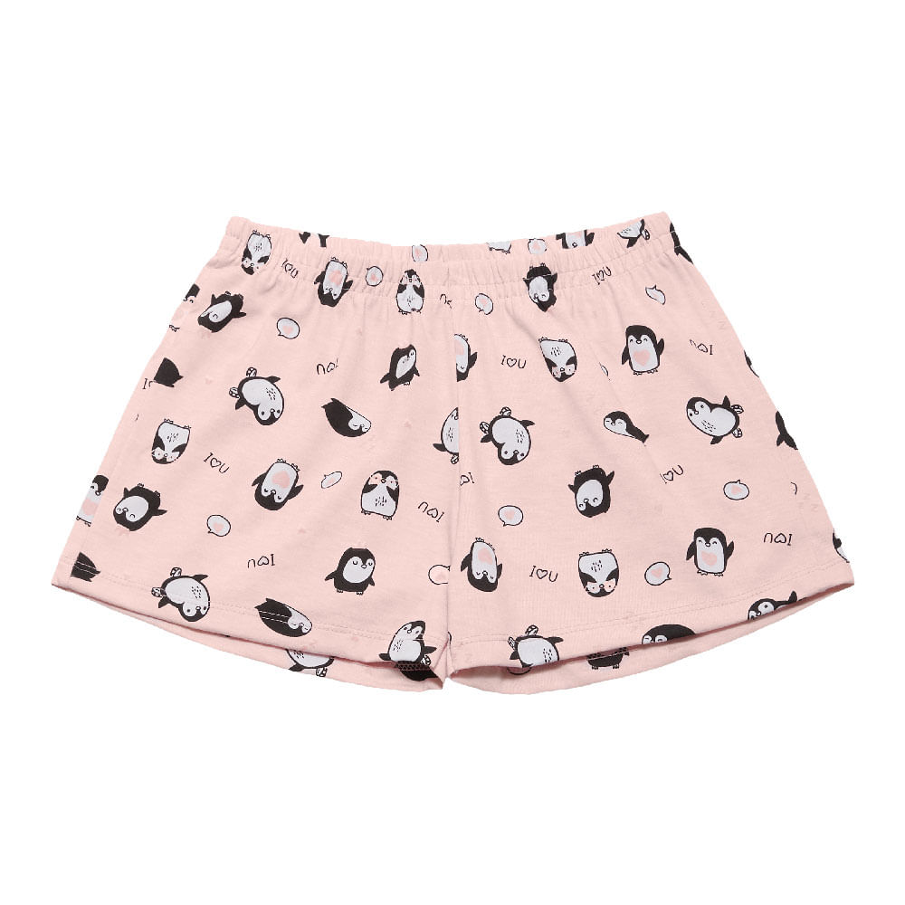 Pijama ROSÊ - JUVENIL - MENINA - Meia malha 46546-11 - Pulla Bulla